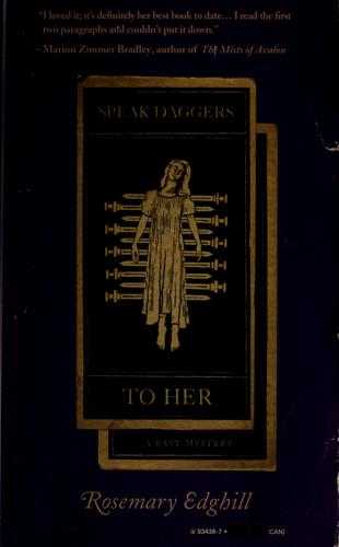 Cover for Speak daggers to her
