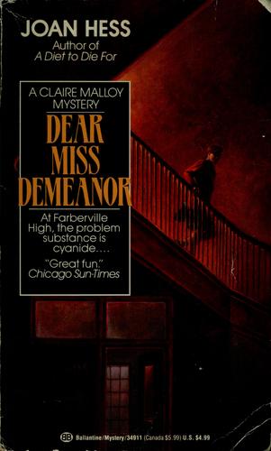 Cover for Dear Miss Demeanor