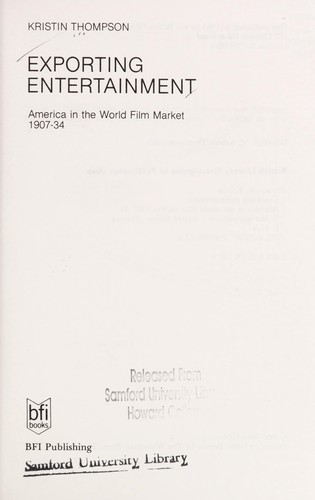 Cover for Exporting entertainment