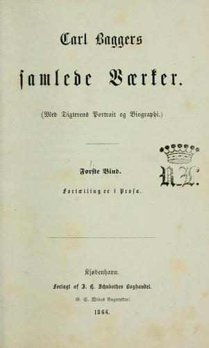 Cover for Carl Baggers samlede vaerker