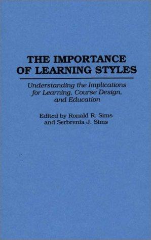 Cover for The importance of learning styles