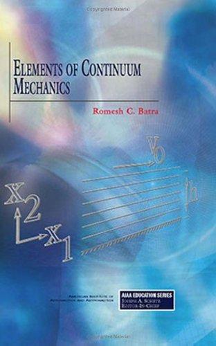 Cover for Elements of Continuum Mechanics (Aiaa Education Series)
