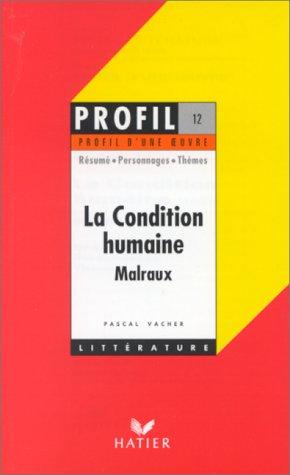 Cover for La Condition Humaine Malraux