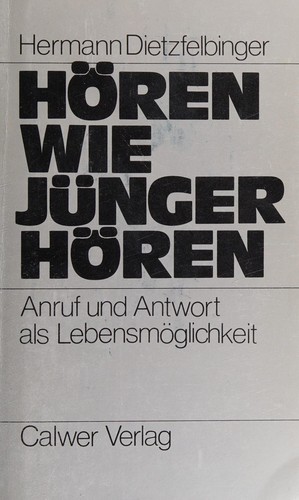 Cover for Hören wie Jünger hören