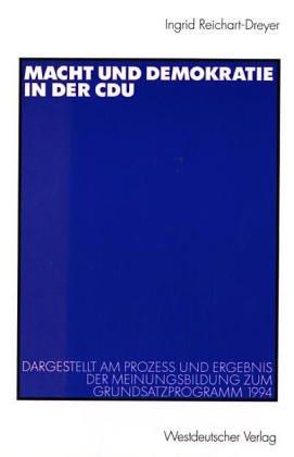 Cover for Macht und Demokratie in der CDU