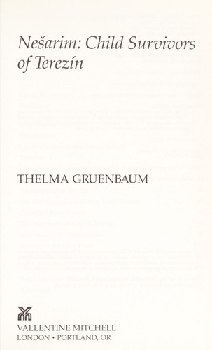 Cover for Nešarim