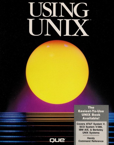 Cover for Using UNIX