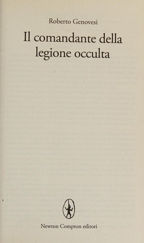 Cover for Il comandante della legione occulta