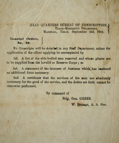 Cover for General orders