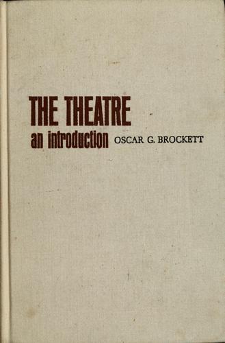 Cover for The theatre, an introduction.