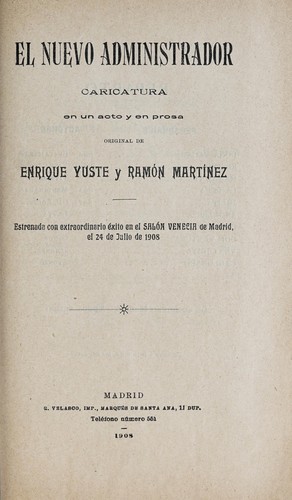 Cover for El nuevo administrador