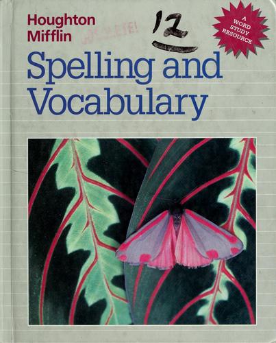 Cover for Houghton Mifflin spelling and vocabulary