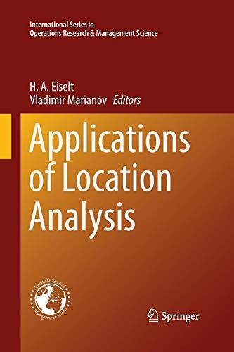 Cover for Applications of Location Analysis
