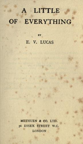 Cover for A little of everything