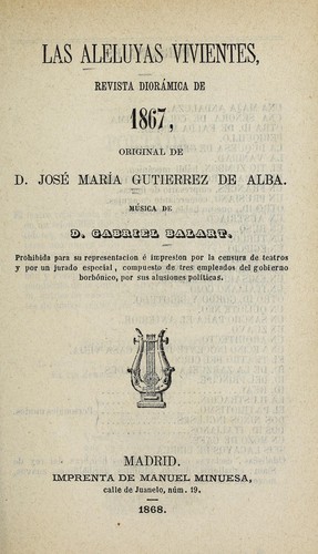 Cover for Las aleluyas vivientes