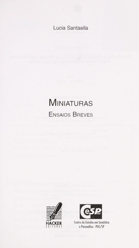 Cover for Miniaturas