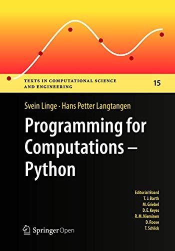Cover for Programming for Computations - Python