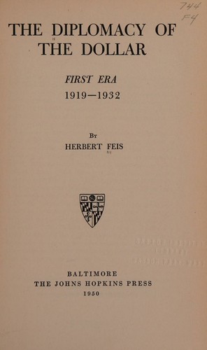 Cover for The diplomacy of the dollar