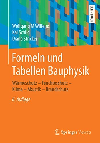 Cover for Formeln und Tabellen Bauphysik