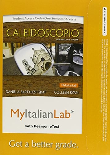 Cover for MyLab Italian with Pearson eText -- Access Card -- for Caleidoscopio