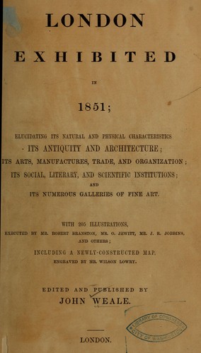 Cover for London exhibited in 1851