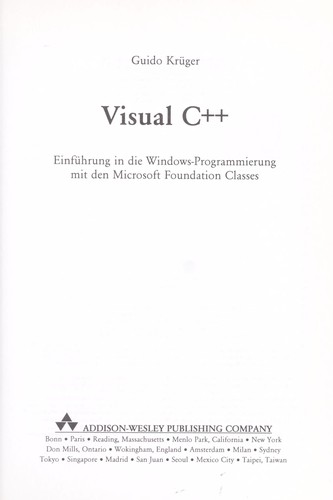 Cover for Visual C++