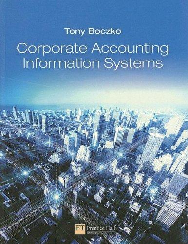 Cover for Corporate Accounting Information Systems