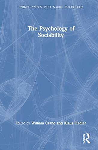 Cover for Psychology of Sociability