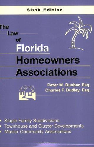 Cover for The Law Of Florida Homeowners Associations
