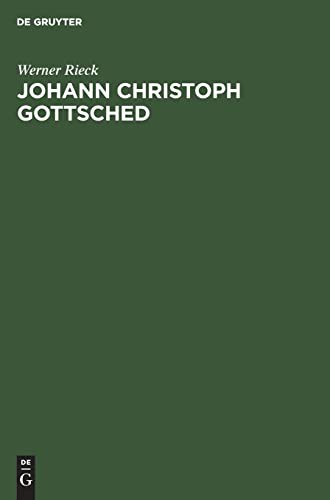 Cover for Johann Christoph Gottsched