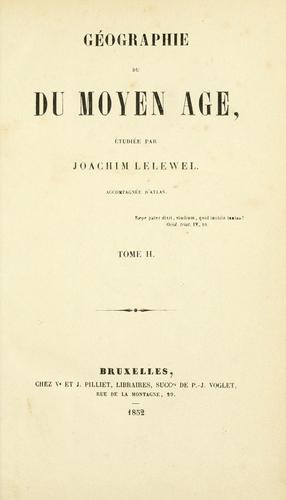 Cover for Géographie du moyen âge.