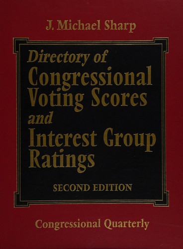 Cover for Directory of congressional voting scores and interest group ratings