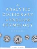 Cover for An Analytic Dictionary of English Etymology