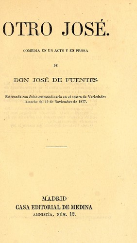 Cover for Otro José