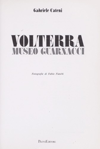 Cover for Volterra