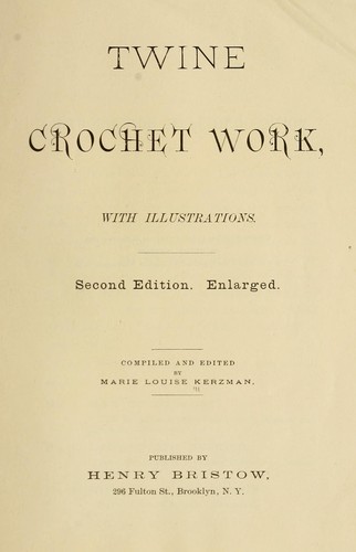 Cover for Twine crochet work