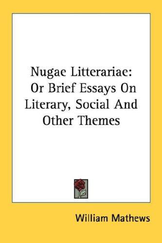 Cover for Nugae Litterariae