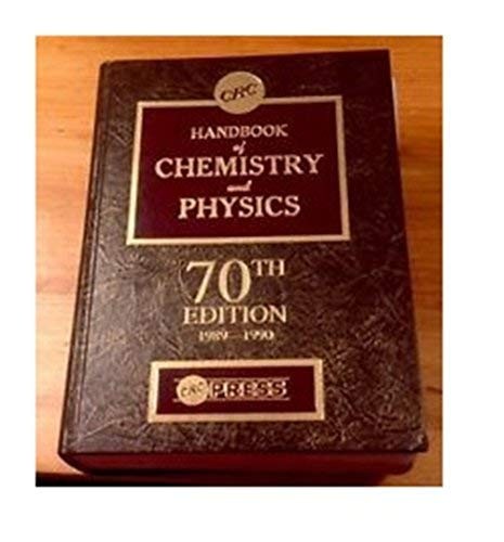 Cover for CRC handbook of chemistry and physics