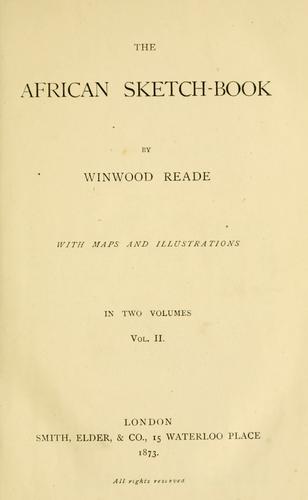 Cover for The African sketch-book