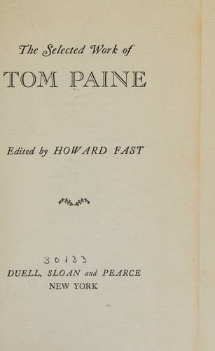 Cover for Selected Works of Tom Paine