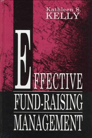Cover for Effective fund-raising management