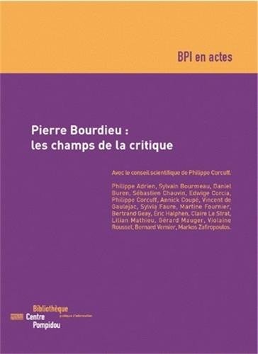 Cover for Pierre Bourdieu