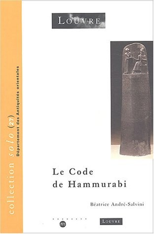 Cover for Code de Hammurabi