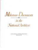 Cover for Milestone documents in the National Archives.