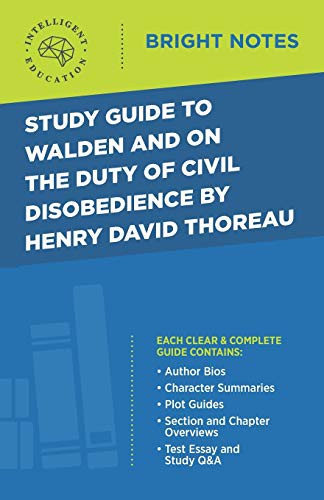 Cover for Study Guide to Walden and On the Duty of Civil Disobedience by Henry David Thoreau