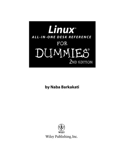 Cover for Linux all-in-one desk reference for dummies