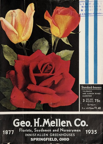 Cover for Geo. H. Mellen Co., florists, seedsmen, and nurserymen, Innisfallen Greenhouses
