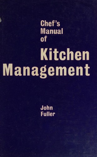 Cover for Chef's manual of kitchen management