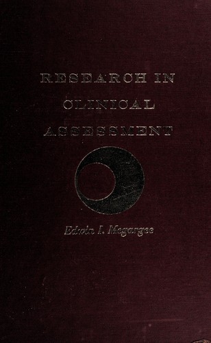 Cover for Research in clinical assessment.