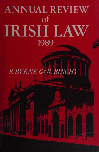 Cover for Annual review of Irish law.